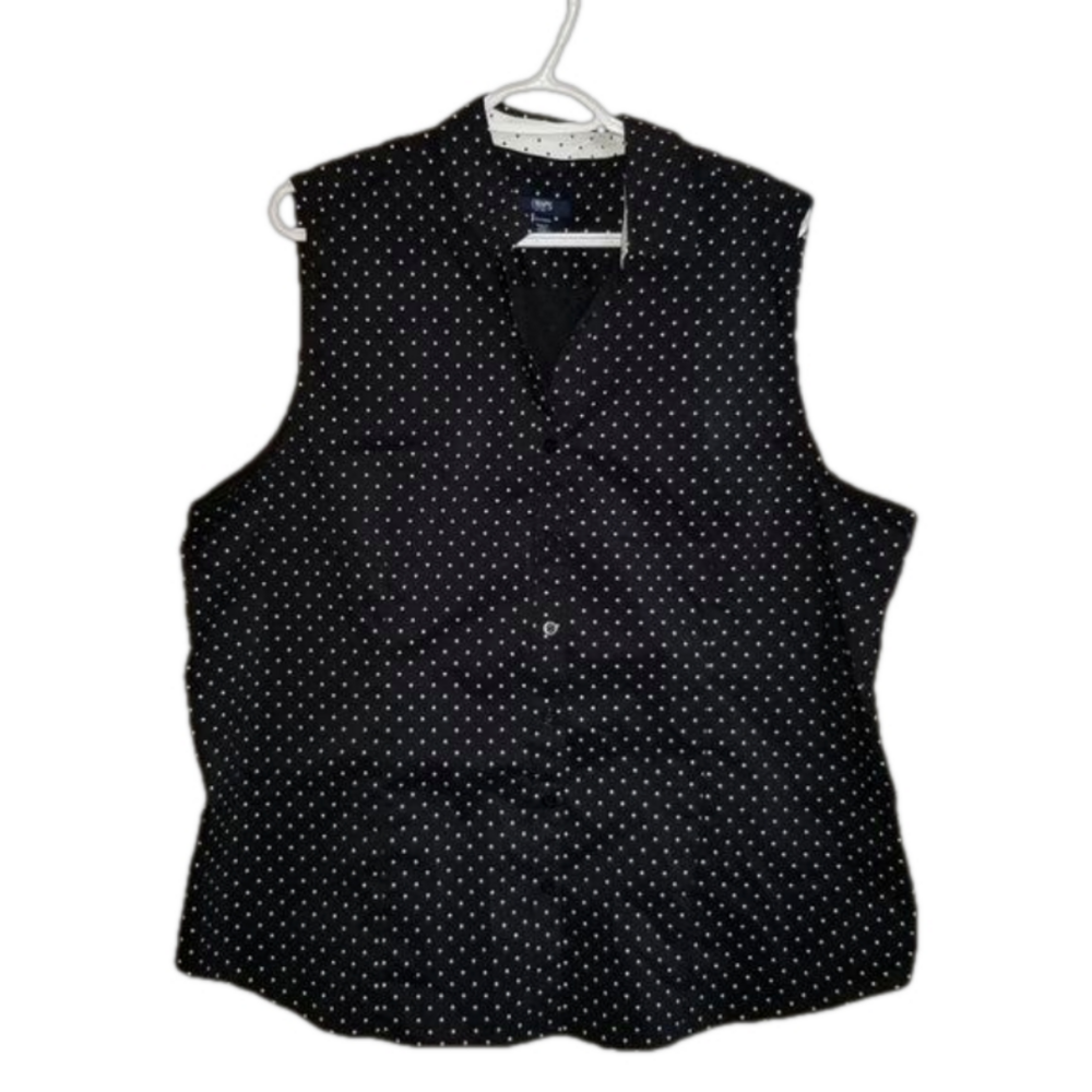 Chaps Sleeveless Button Up Top Label Reads Size XXL NWT